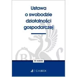 USTAWA O SWOBODZIE DZIAŁALNOŚCI GOSPODARCZEJ