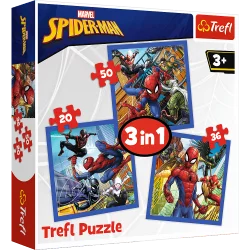 PAJĘCZA SIŁA SPIDER-MAN PUZZLE 3W1 106 ELEMENTÓW 3+