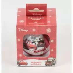 MIGAJĄCA BOMBKA LED MIKOŁAJ DISNEY AUTA