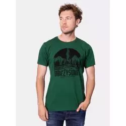 KOSZULKA MĘSKA ZIELONA T-SHIRT OBIEŻYŚWIAT ROZMIAR XL - Nadwyraz.com