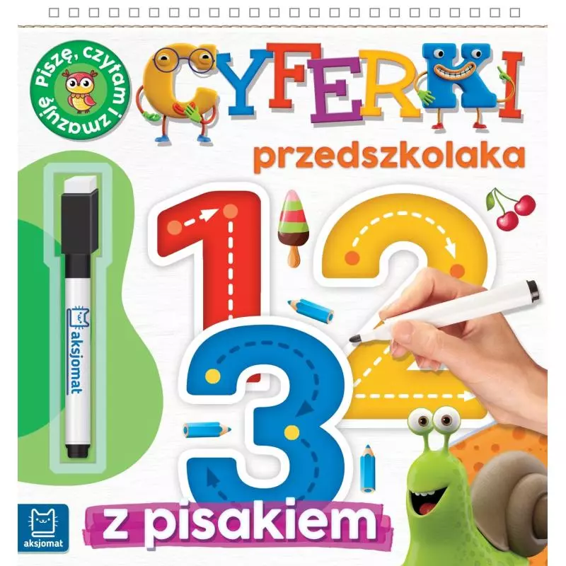 CYFERKI PRZEDSZKOLAKA PISZĘ CZYTAM I ZMAZUJĘ - Aksjomat