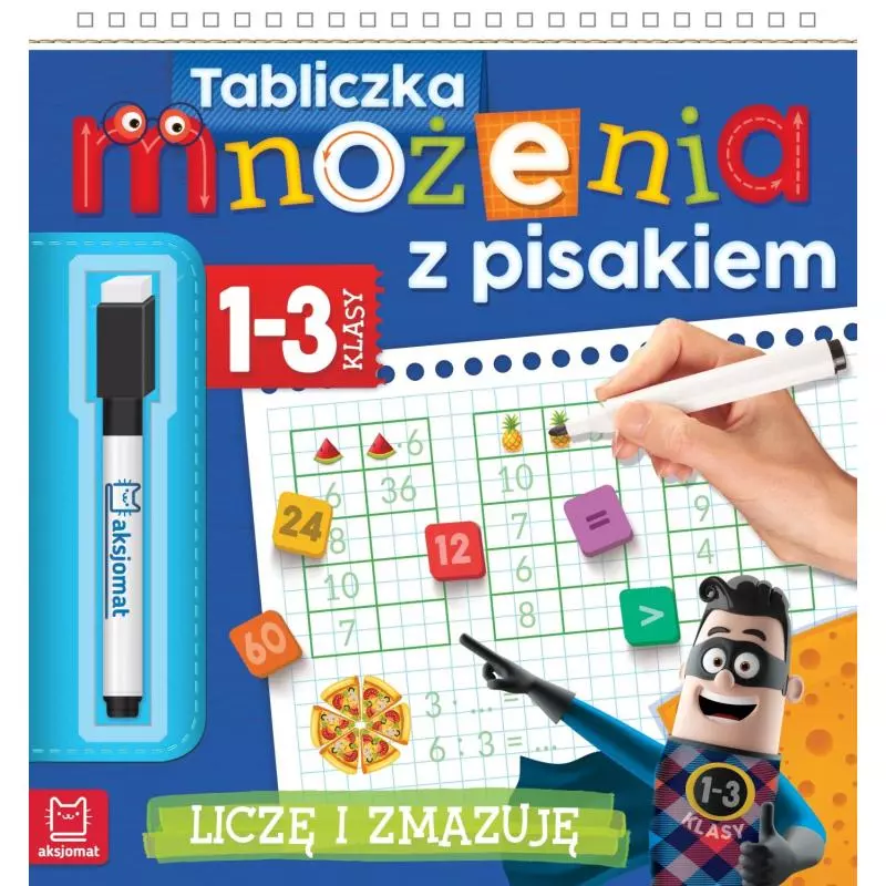 TABLICZKA MNOŻENIA KLASY 1-3 LICZĘ I ZMAZUJĘ - Aksjomat