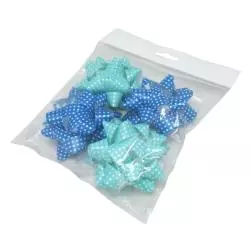 ROZETKI NIEBIESKO-GRANATOWE 4 SZTUKI