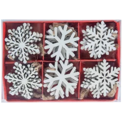 ZAWIESZKI NA CHOINKĘ ŚNIEŻYNKI