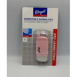 KOREKTOR W TAŚMIE Z GUMKĄ 2W1