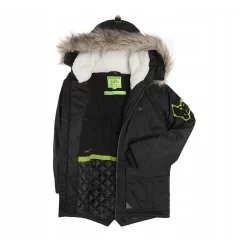 KURTKA ZIMOWA CHŁOPIĘCA PARKA CZARNA 116 CM COOL CLUB
