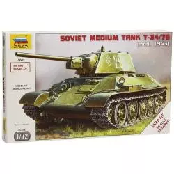 SOVIET TANK SNAP T-34/76 MODEL DO ZŁOŻENIA 14+