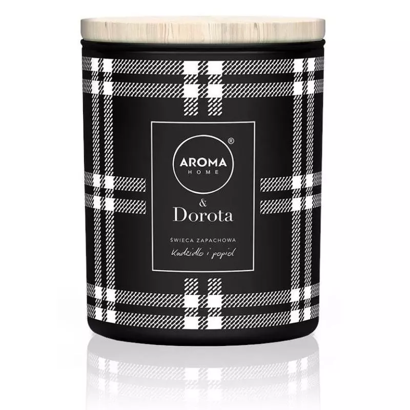 ŚWIECA ZAPACHOWA KADZIDŁO I POPIÓŁ AROMA HOME & DOROTA 150G - MTM Industries