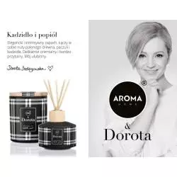 ŚWIECA ZAPACHOWA KADZIDŁO I POPIÓŁ AROMA HOME & DOROTA 150G - MTM Industries