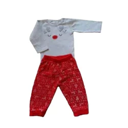 KOMPLET ŚWIĄTECZNY BODY + SPODNIE ROZMIAR 74 COOL CLUB UŻYWANY