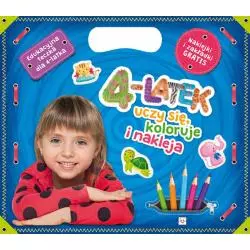 4-LATEK UCZY SIĘ, KOLORUJE I NAKLEJA. EDUKACYJNA TECZKA DLA 4-LATKA