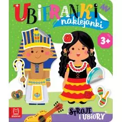 STROJE I UBIORY. UBIERANKI NAKLEJANKI 3+