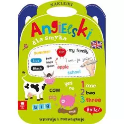 ANGIELSKI DLA SMYKA. KSIĄŻECZKA Z NAKLEJKAMI