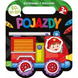 POJAZDY. KOLOROWANKA Z NAKLEJKAMI 3+