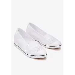 BIAŁE AŻUROWE TENISÓWKI ROZMIAR 38