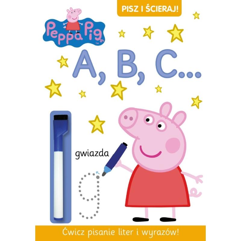 ŚWINKA PEPPA. ABC PISZ I ŚCIERAJ - Media Service Zawada