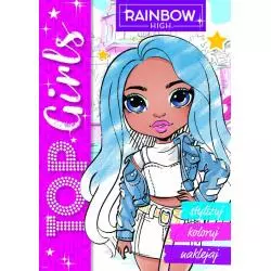 RAINBOW HIGH. TOP GIRLS. STYLIZUJ, KOLORUJ, NAKLEJAJ
