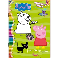 ŚWINKA PEPPA. ALE ZWIERZAKI! POKOLORUJ ŚWIAT!