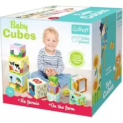 NA FARMIE WIEŻA Z KLOCKÓW LITTLE PLANET BABY CUBES 12M+ .