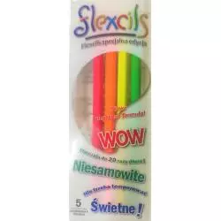 KREDKI NEONOWE FLEXCILS NIEŁAMLIWE 5 KOLORÓW