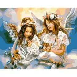 MALOWANIE PO NUMERACH DWA ANIOŁY