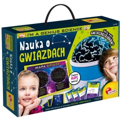 NAUKA O GWIAZDACH MAŁY GENIUSZ ZESTAW NAUKOWY PLANETARIUM Z RZUTNIKIEM 7–12 LAT