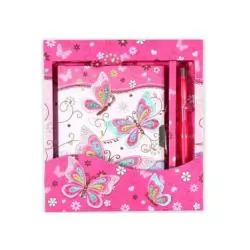 PAMIĘTNIK ZAMYKANY NA KŁÓDKĘ + DŁUGOPIS