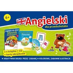 ANGIELSKI DLA PRZEDSZKOLAKA. PAKIET: 2 X KSIĄŻKA + KARTY OBRAZKOWE + CD 4+