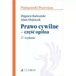 PRAWO CYWILNE - CZĘŚĆ OGÓLNA