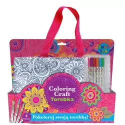 TOREBKA METALICZNA SHOPPER DO KOLOROWANIA ZESTAW KREATYWNY - Stnux