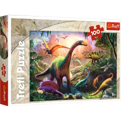 PUZZLE ŚWIAT DINOZAURÓW 100 ELEMENTÓW 5+