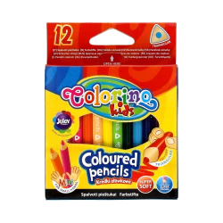 KREDKI OŁÓWKOWE TRÓJKĄTNE MINI COLORINO KIDS 12 KOLORÓW