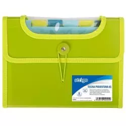 TECZKA STRIGO A4 6 PRZEKŁADEK ZIELONA