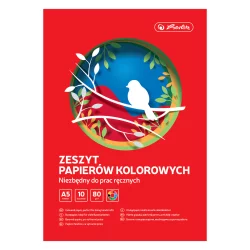 ZESZYT PAPIERÓW KOLOROWYCH 10 KOLORÓW A5
