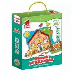 DOMEK PRZYJACIÓŁ SZNUROWANKA GRA EDUKACYJNA 3+