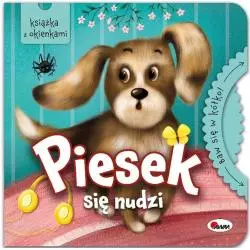 PIESEK SIĘ NUDZI. BAW SIĘ W KÓŁKO. KSIĄŻKA Z OKIENKAMI