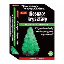 ROSNĄCE KRYSZTAŁY PUSZYSTA CHOINKA ZESTAW KREATYWNY 6+