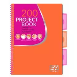 KOŁOBRULION W KRATKĘ A5 COOLPACK NEON POMARAŃCZOWY 100 KARTEK