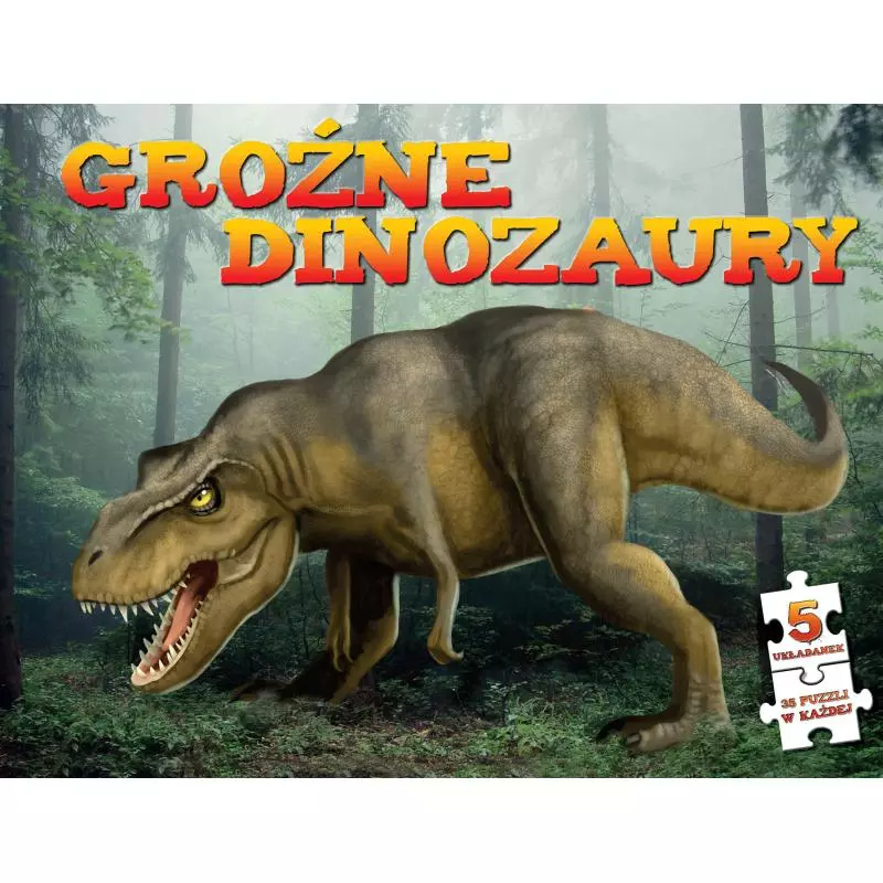 GROŹNE DINOZAURY + PUZZLE - Wilga