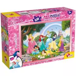 DISNEY PRINCESS PUZZLE DWUSTRONNE 108 ELEMENTÓW LISCIANI 4+