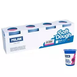 CIASTOLINA BASIC 4 SZTUKI RÓŻOWA MILAN 3+