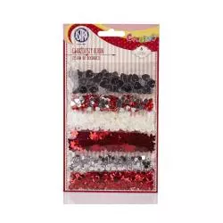 ZESTAW DO DEKORACJI CEKINY - GWIEŹDZISTY RUBIN ASTRA