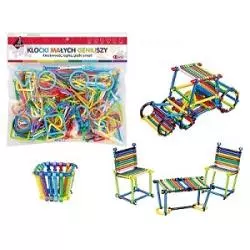 KLOCKI MAŁYCH GENIUSZY PATYKI KONSTRUKCYJNE 293 ELEMENTY ASKATO 3+