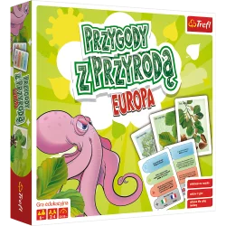 PRZYGODY Z PRZYRODĄ EUROPA GRA PLANSZOWA TREFL 6+