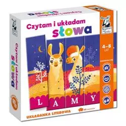 CZYTAM I UKŁADAM SŁOWA UKŁADANKA LITEROWA KAPITAN NAUKA 4+