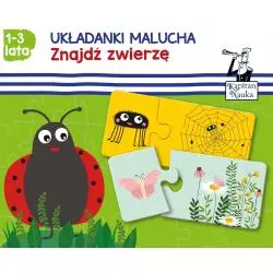 UKŁADANKI MALUCHA ZNAJDŹ ZWIERZĘ KAPITAN NAUKA 12M+