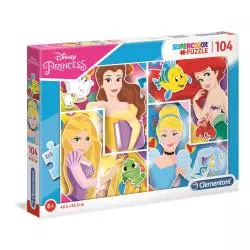 DISNEY KSIĘŻNICZKI PUZZLE 104 ELEMENTY CLEMENTONI 6+