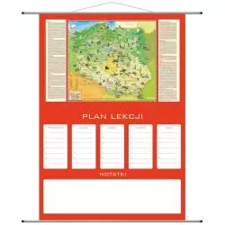 PLAN LEKCJI ŚCIENNY Z GEOGRAFICZNĄ MAPĄ POLSKI