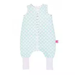 ŚPIWOREK MUŚLINOWY Z NOGAWKAMI STATKI MIĘTOWE 18M+