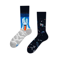 SKARPETY DŁUGIE KOLOROWE SPACE TRIP ROZMIAR 39-42